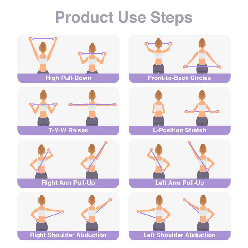 10-Min Figure 8 Resistance Exercise Bands – The Posture Secret PTs Hide`