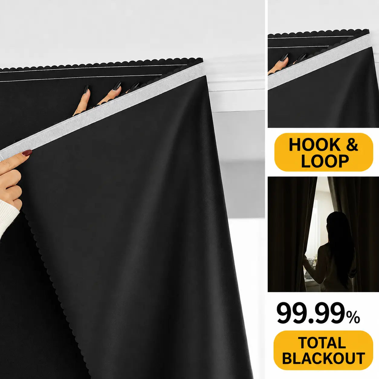 Self Adhesive Portable Blackout Curtains