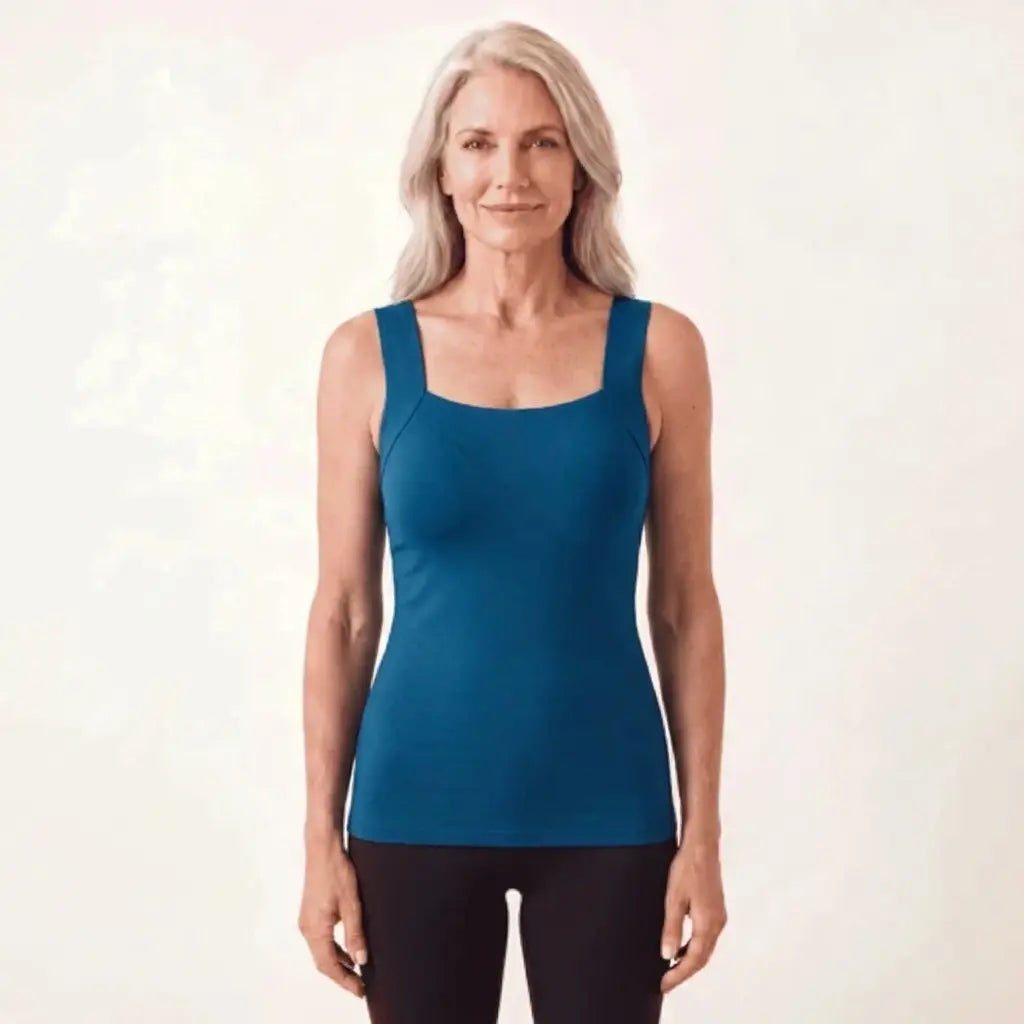 Built-in Bra Tank Top, Seamless Padded Sleeveless Top, XS-6XL