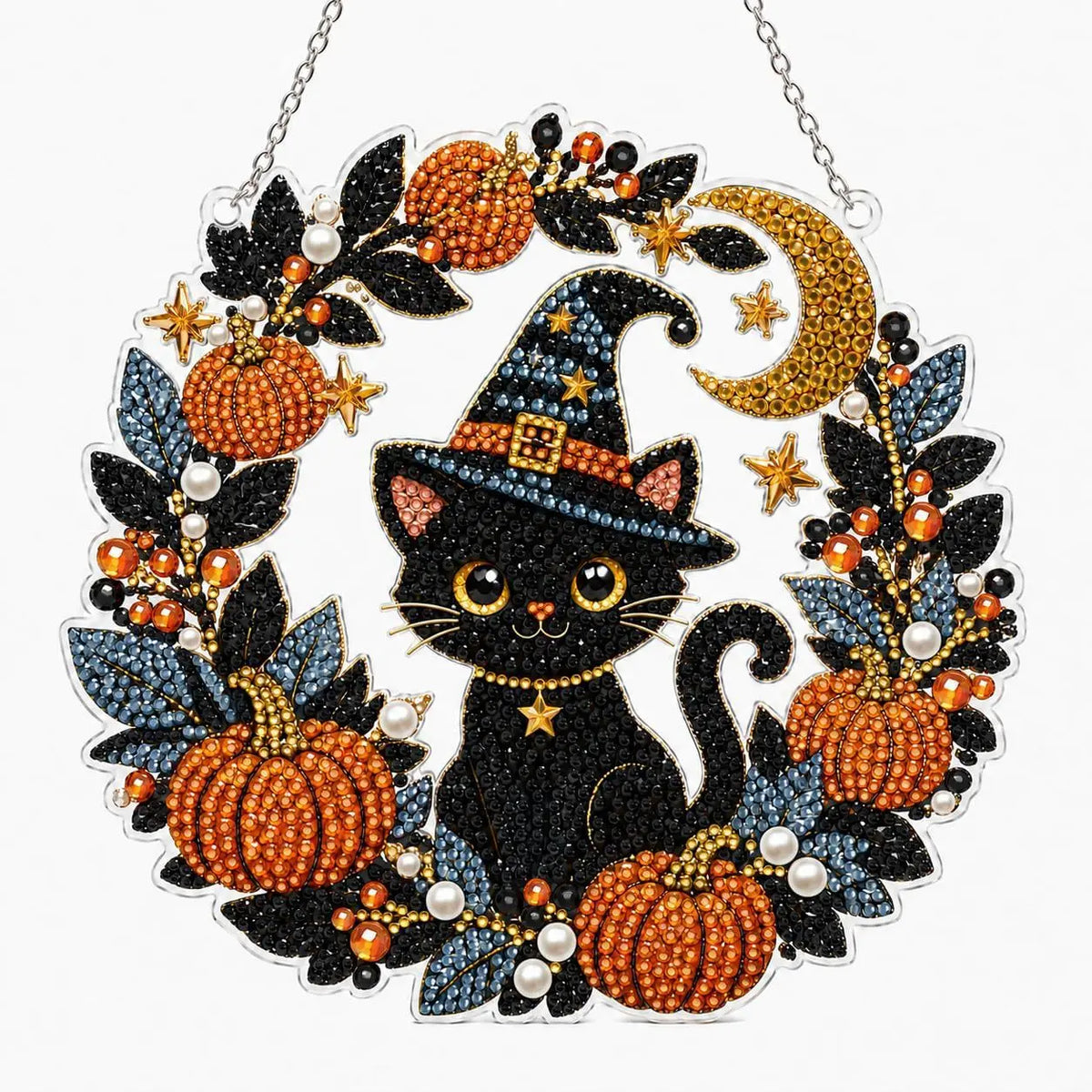 π Fall Pumpkin Diamond Art Wreath β Cozy DIY Autumn Decor