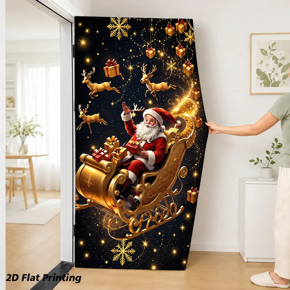π Christmas Door Makeover Cover Transform Your Front Door Into A Magical Holiday Entrance In Seconds(78.7 Γ 35.4in)