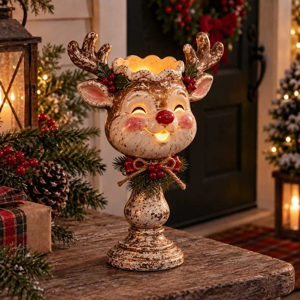 π Christmas Heirloom Glow Candle Holder Collection