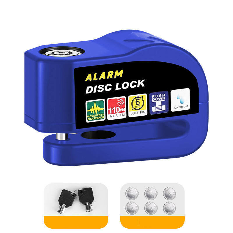 110dB Motorcycle Disc Brake Alarm Lock โ 6mm Pin