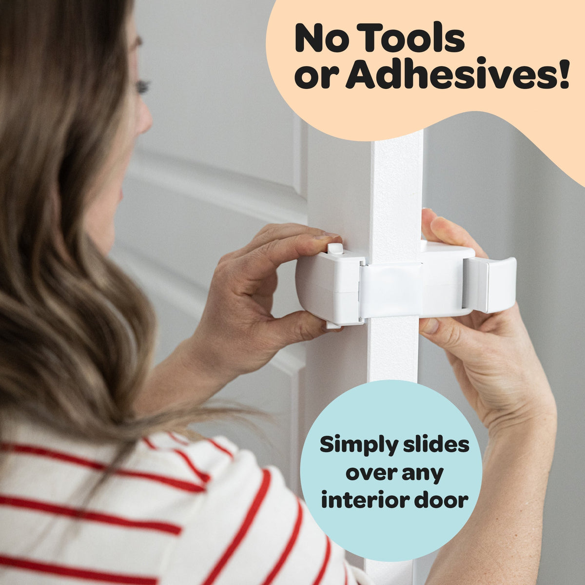 🔒 No-Drill Child Safety Door Lock