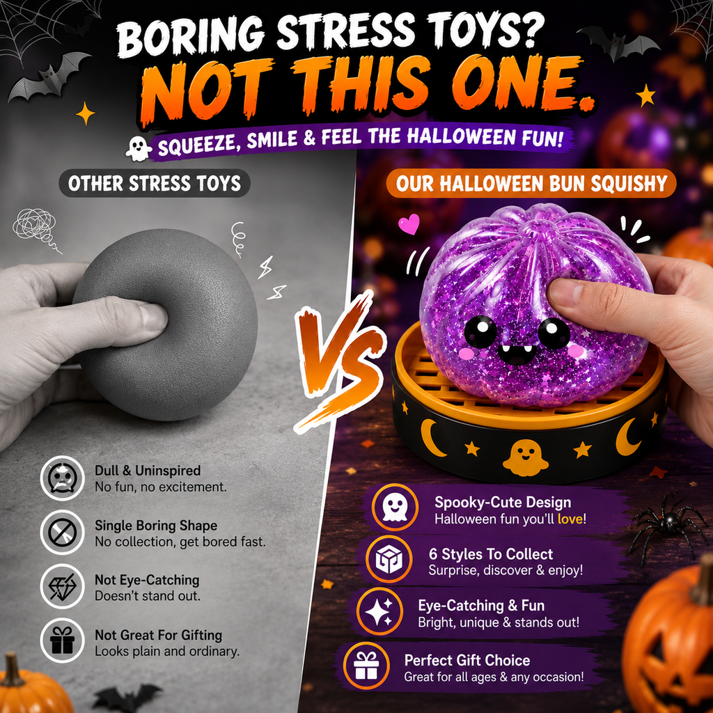Halloween Steamed Bun Squishy Mystery Box Toy