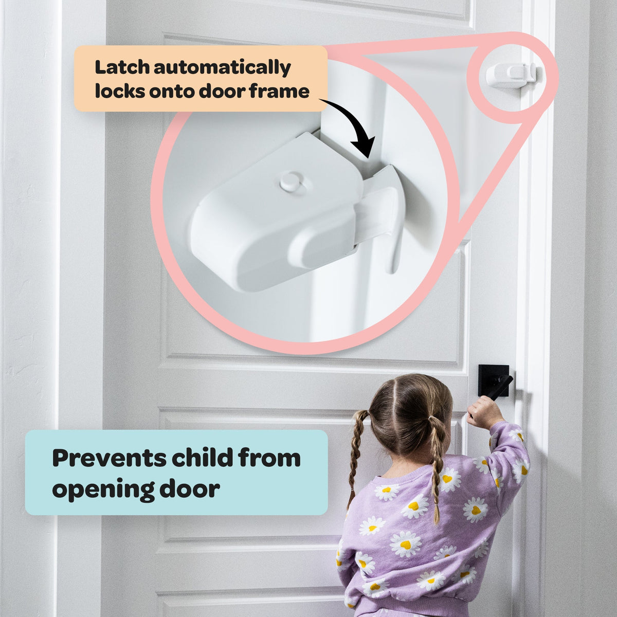 🔒 No-Drill Child Safety Door Lock