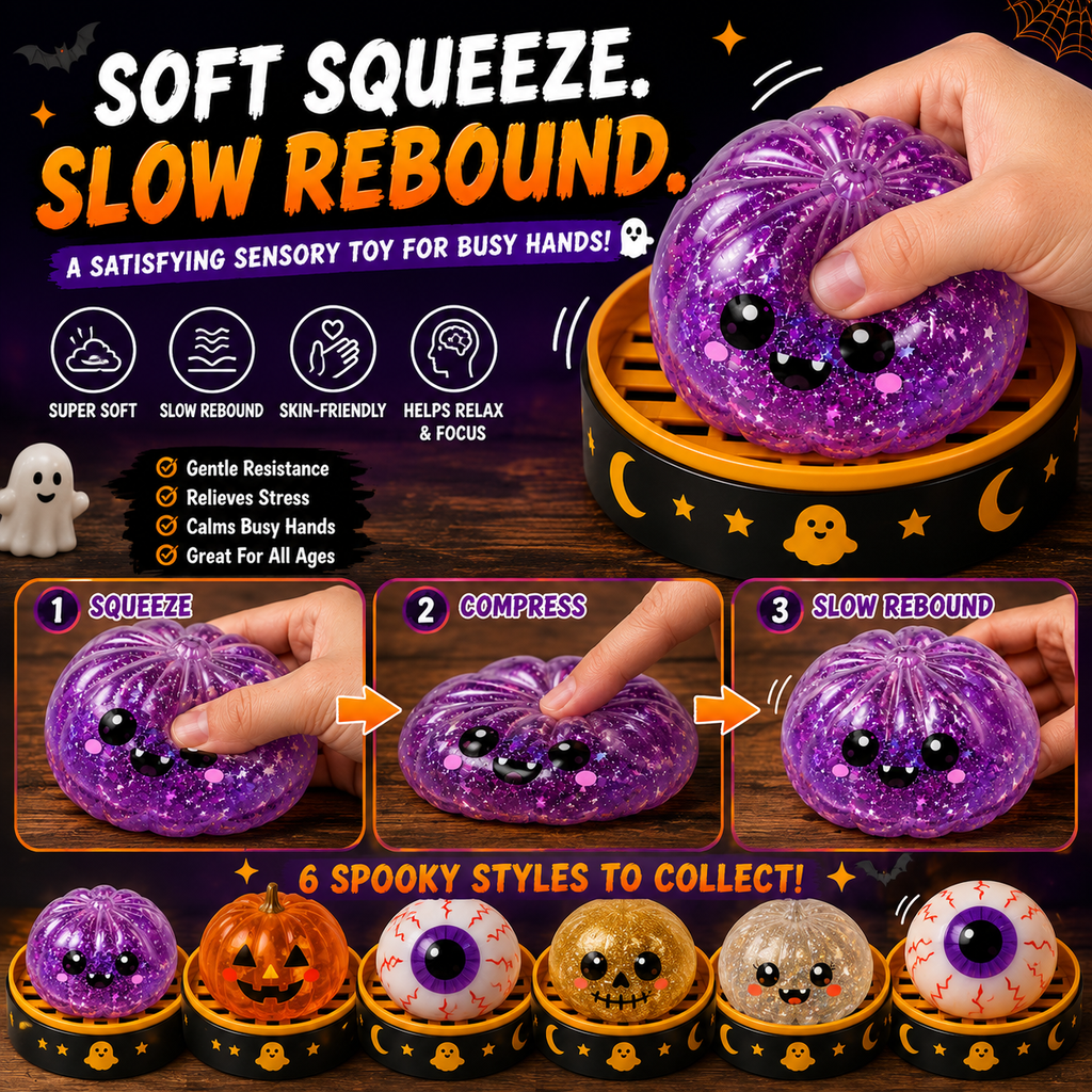Halloween Steamed Bun Squishy Mystery Box Toy