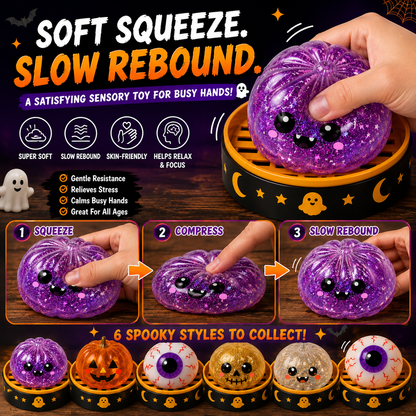 Halloween Steamed Bun Squishy Mystery Box Toy`