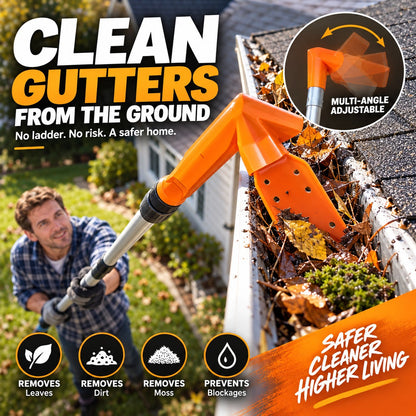 🔧  No-Climb Gutter Cleaning Tool