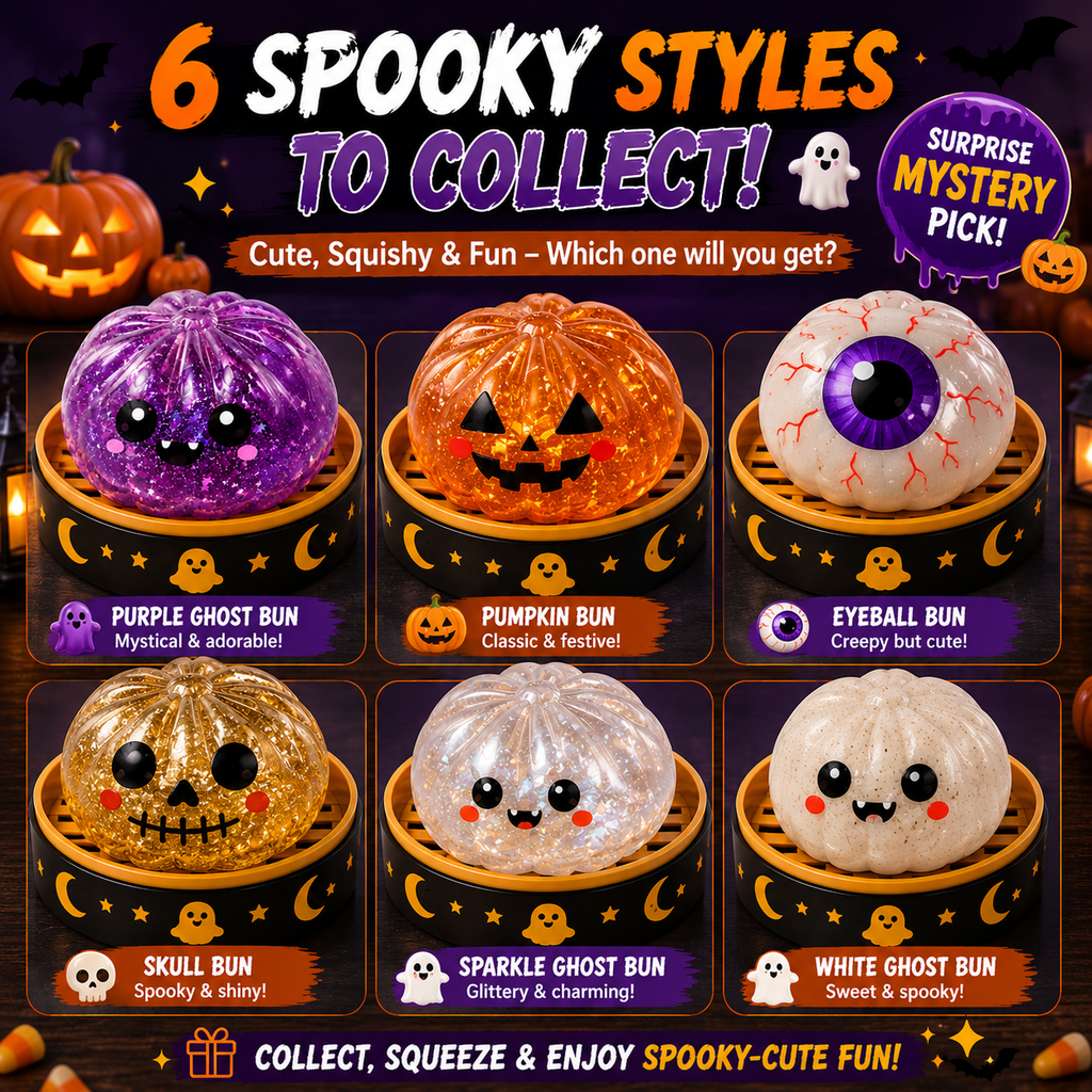 Halloween Steamed Bun Squishy Mystery Box Toy