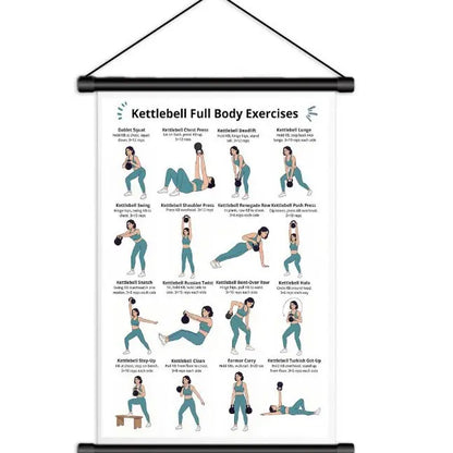 Tai Chi Chair Workout Chart for Seniors (16 x 24 inches)