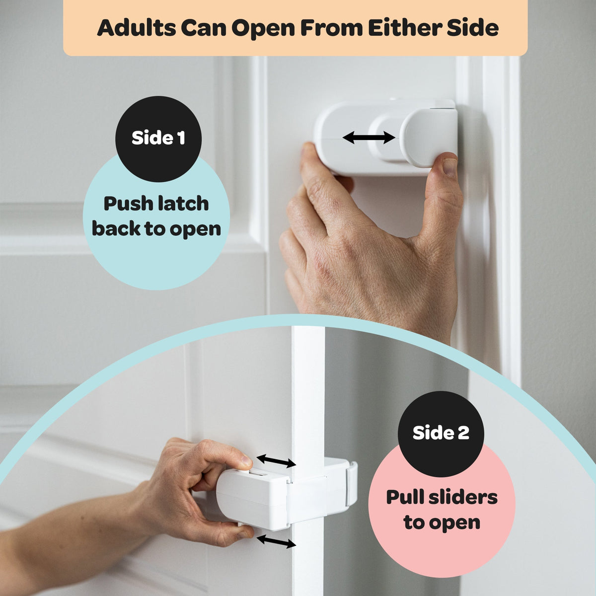 🔒 No-Drill Child Safety Door Lock