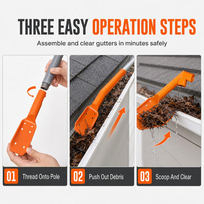 🔧  No-Climb Gutter Cleaning Tool
