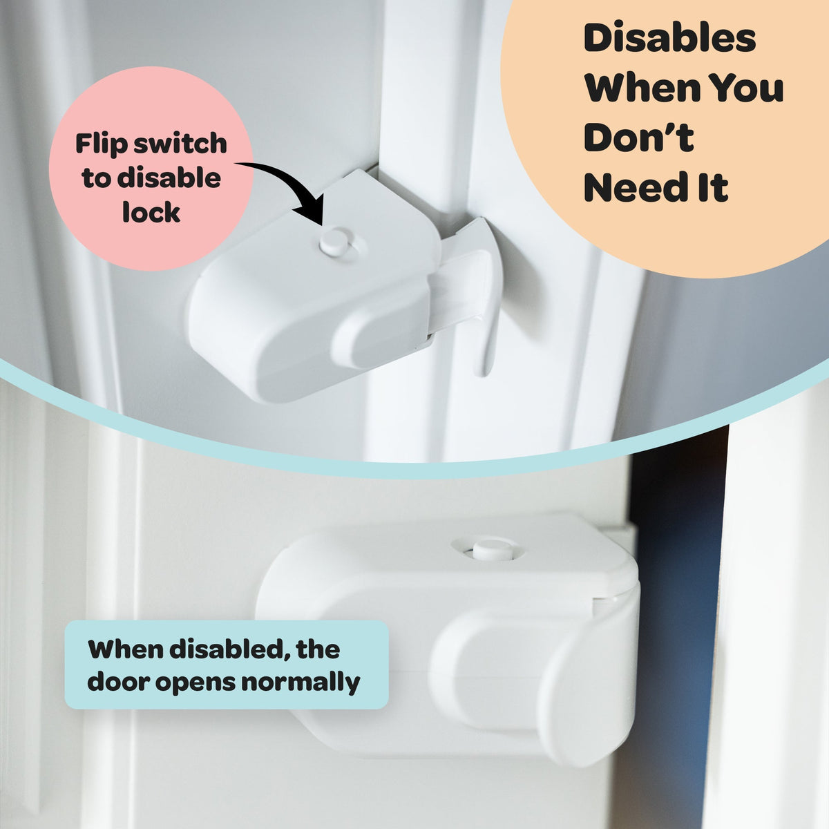 🔒 No-Drill Child Safety Door Lock