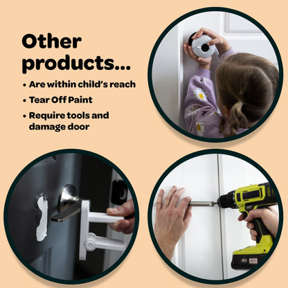 🔒 No-Drill Child Safety Door Lock