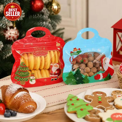 🎅Easy Fill, Easy Seal🎄Festive Self-Seal Treat Bags