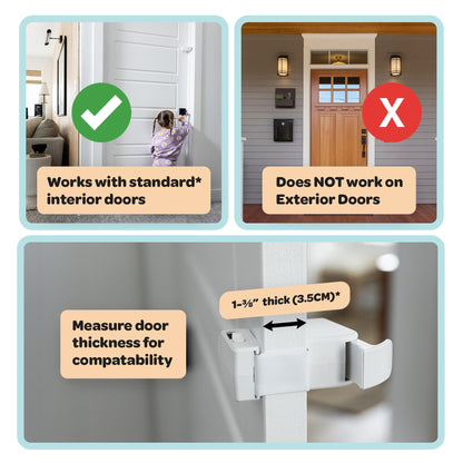 🔒 No-Drill Child Safety Door Lock