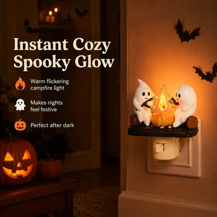 Halloween Ghost Campfire Night Light`