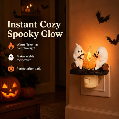 Halloween Ghost Campfire Night Light`