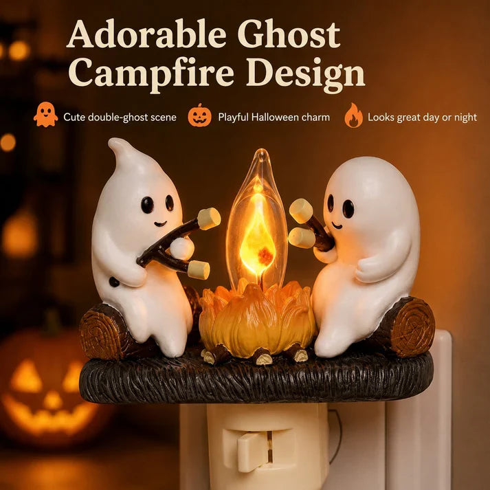 Halloween Ghost Campfire Night Light