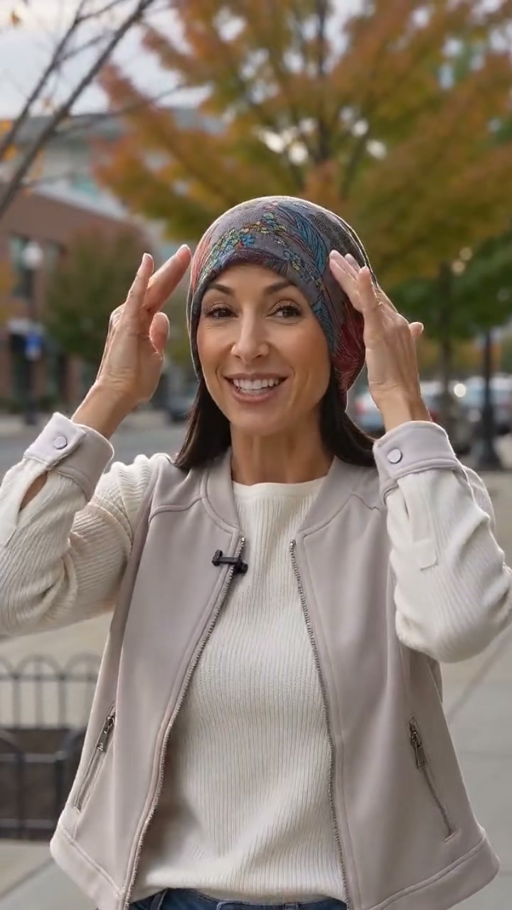 Bohemian Floral Slouchy Beanie for Women