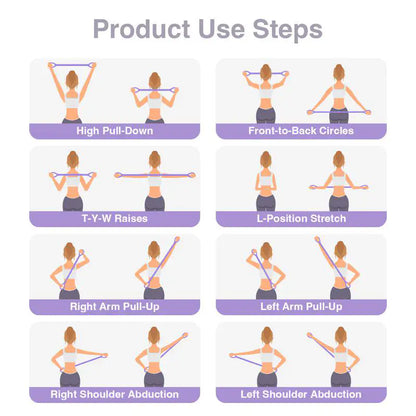Figure 8 Resistance Bands: Tone Bat Wings & Fix Posture in 10 Minutes