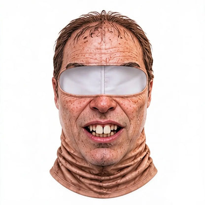 🎿 Realistic Face Balaclava – Funny Ski & Snowboard Mask for Cold Weather Adventures