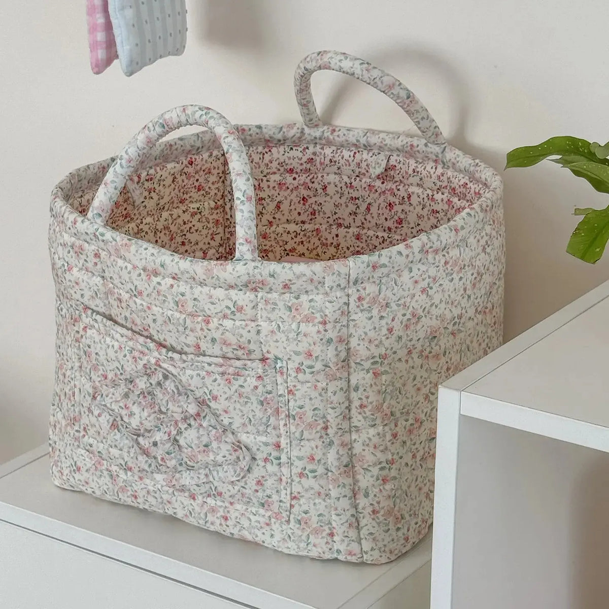 🔥 Machine Washable Floral Car Storage Basket  🌸📦