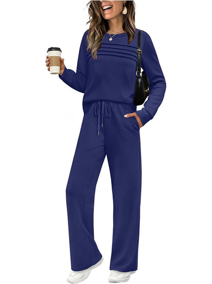 Women's Casual Set: Top & Drawstring Pants 👕👖
