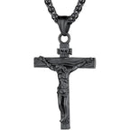 Christianartworkshop Jewelry Crucifix Pendant Charm Necklace  - Black - image 6