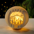 Paper Cutting Nativity Scene: A Glowing Embrace of Christmas Faith & Wonder