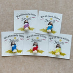 Mini Jesus Figurine with Card: We All Need A Little Jesus ( 5PCS SET)