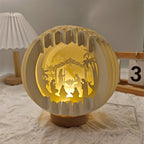 Paper Cutting Nativity Scene: A Glowing Embrace of Christmas Faith & Wonder