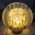 Paper Cutting Nativity Scene: A Glowing Embrace of Christmas Faith & Wonder