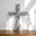 Flourishing Cross Metal Wall Art: Growth & Grace in Every Branch