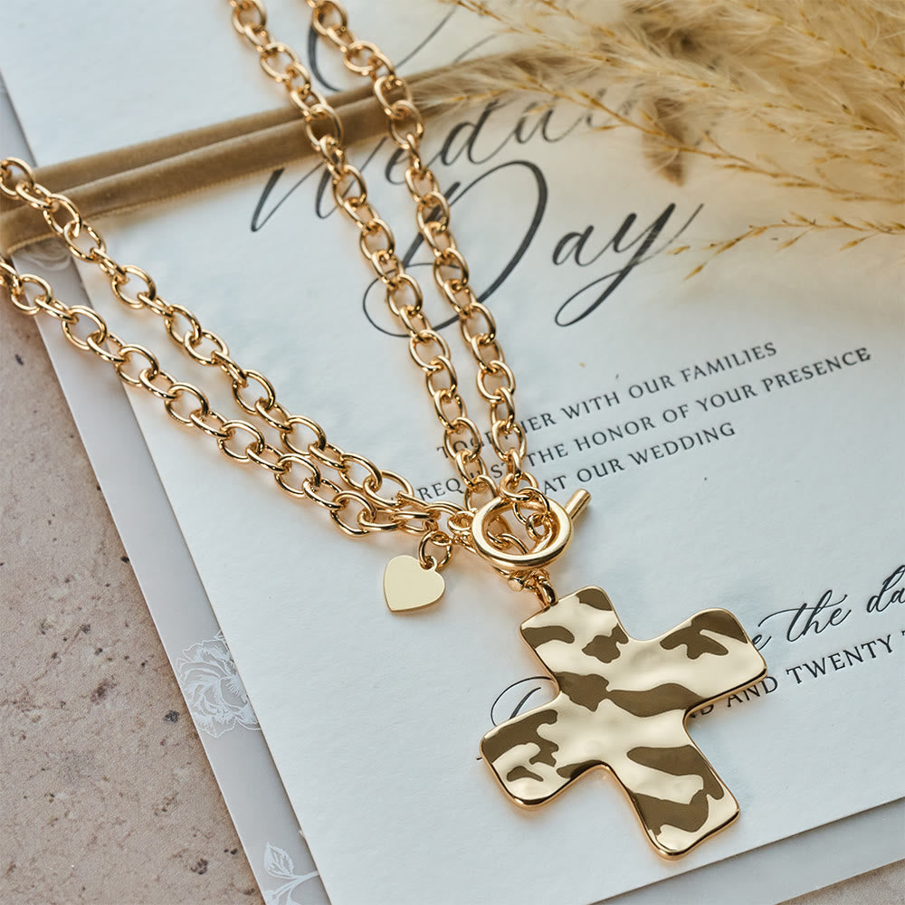 Christianartworkshop Hammered Cross Series Necklace: Contemporary Faith & Stylish Devotion - image 1