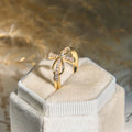 Golden/Silver Mobius Cross Ring: Carry His Grace in Daily Wear