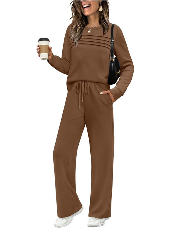 Women's Casual Set: Top & Drawstring Pants 👕👖