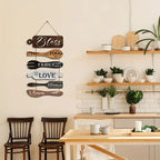 Four-Style Rustic Wooden Blessing Wall Art: A Symbol of Familial Faith & Fellowship