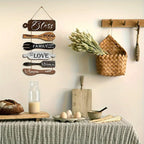 Four-Style Rustic Wooden Blessing Wall Art: A Symbol of Familial Faith & Fellowship