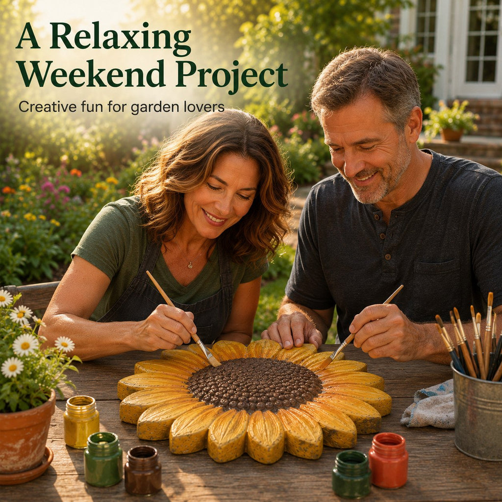 🌻Reusable Sunflower Stepping Stone Mold