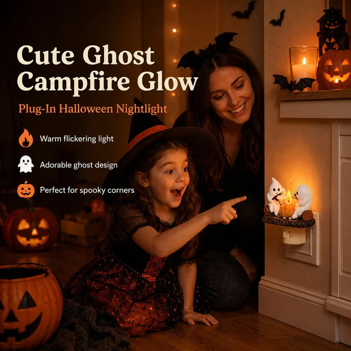 Halloween Ghost Campfire Night Light`