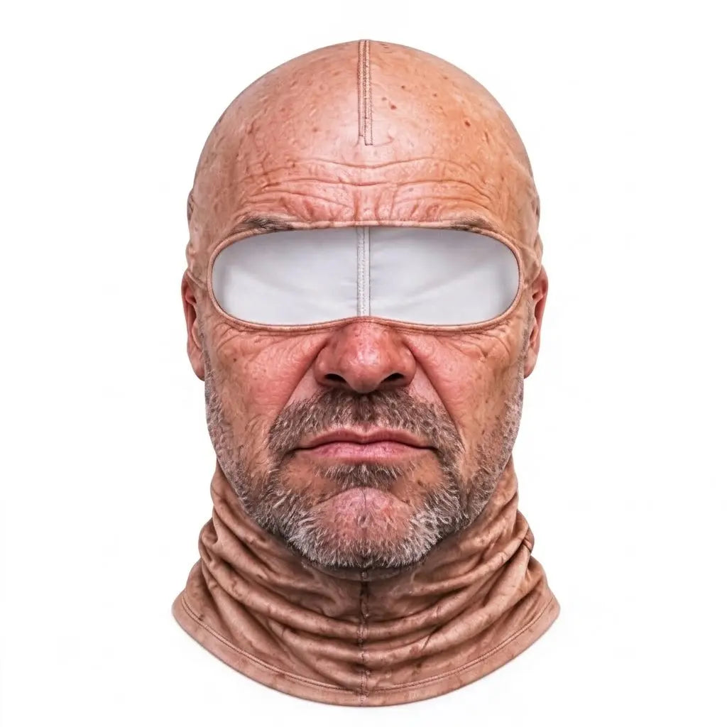 🎿 Realistic Face Balaclava – Funny Ski & Snowboard Mask for Cold Weather Adventures