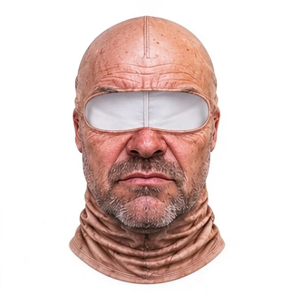 🎿 Realistic Face Balaclava – Funny Ski & Snowboard Mask for Cold Weather Adventures