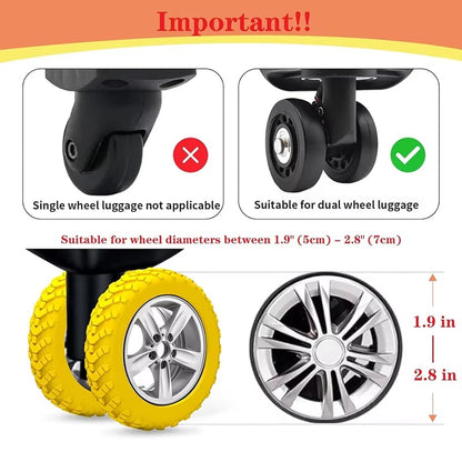 Luggage Suitcase Wheels Protection Covers`