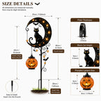 Pumpkin Moon Garden Stake Light