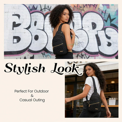 Fashionable Quilted Crossbody Bag