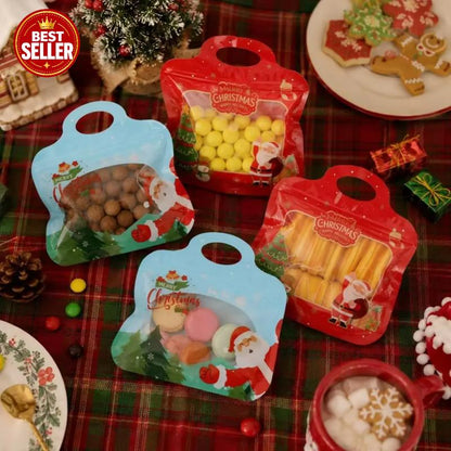 🎅Easy Fill, Easy Seal🎄Festive Self-Seal Treat Bags