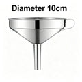 Heavy Duty Thickened Stainless Steel Kitchen Funnel with 304 Strainer