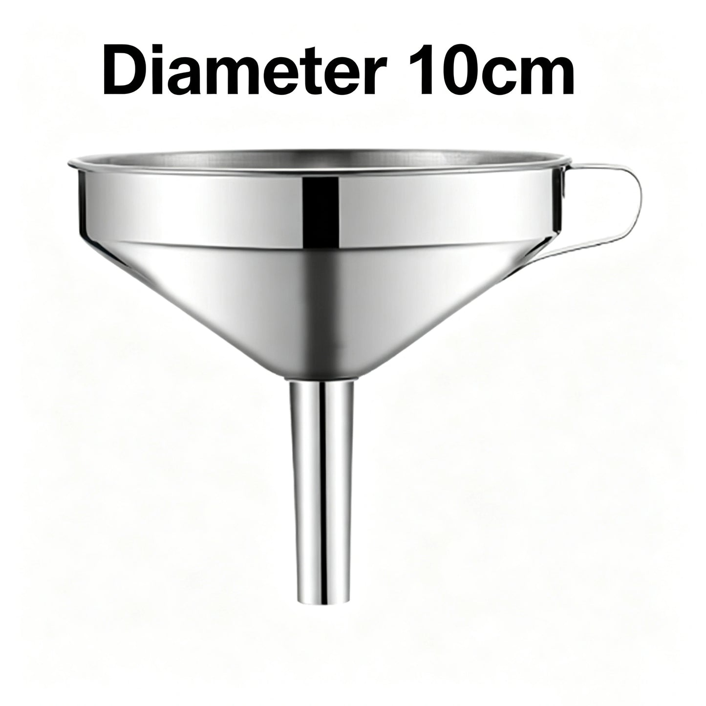 Heavy Duty Thickened Stainless Steel Kitchen Funnel with 304 Strainer